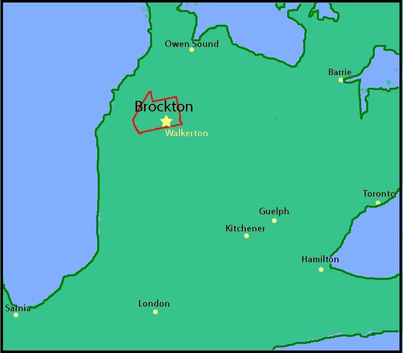 Map Brockton