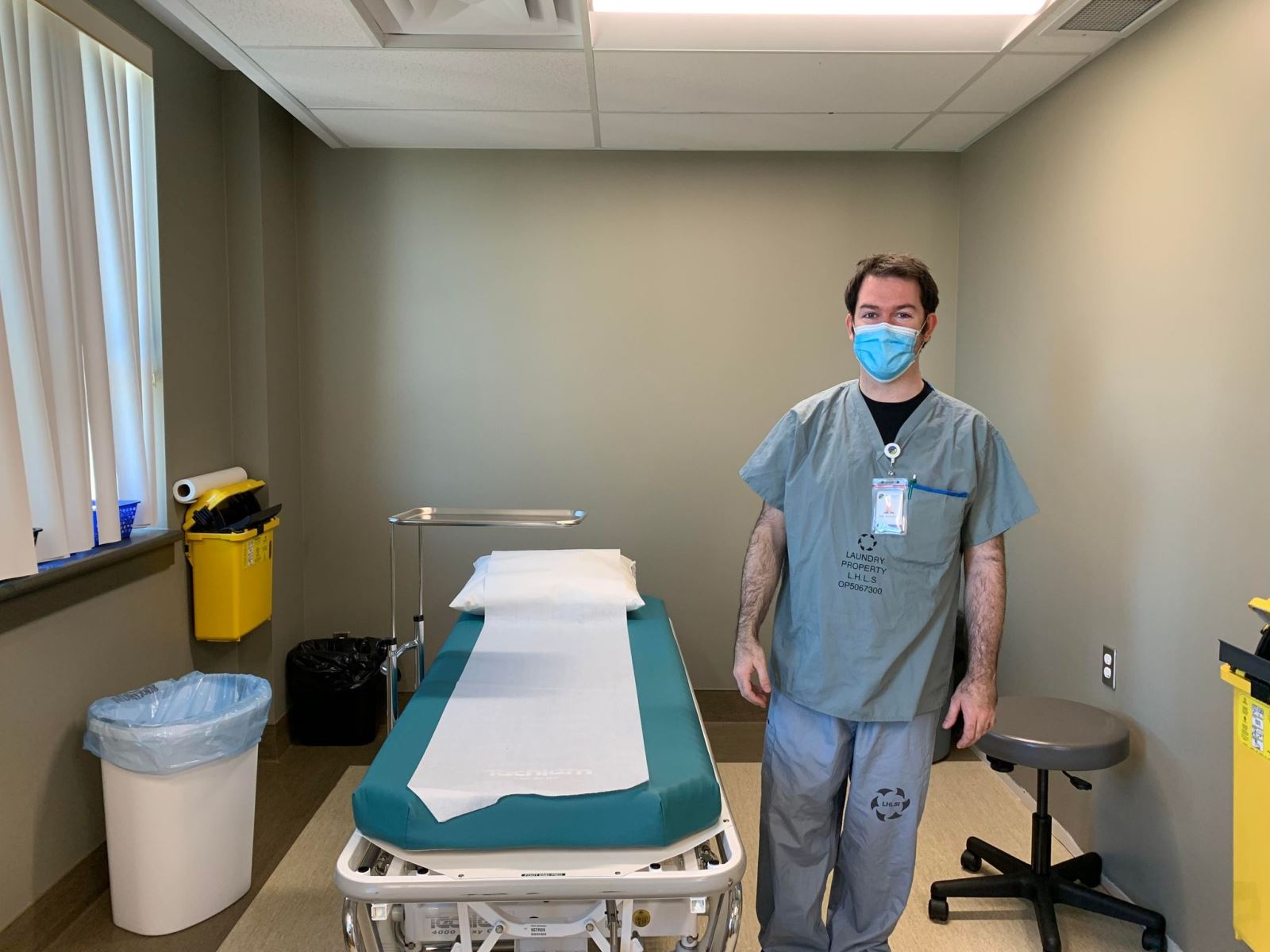 Minor Procedure room and Dr Stirrat